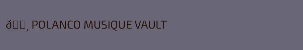 🎸 POLANCO MUSIQUE VAULT 